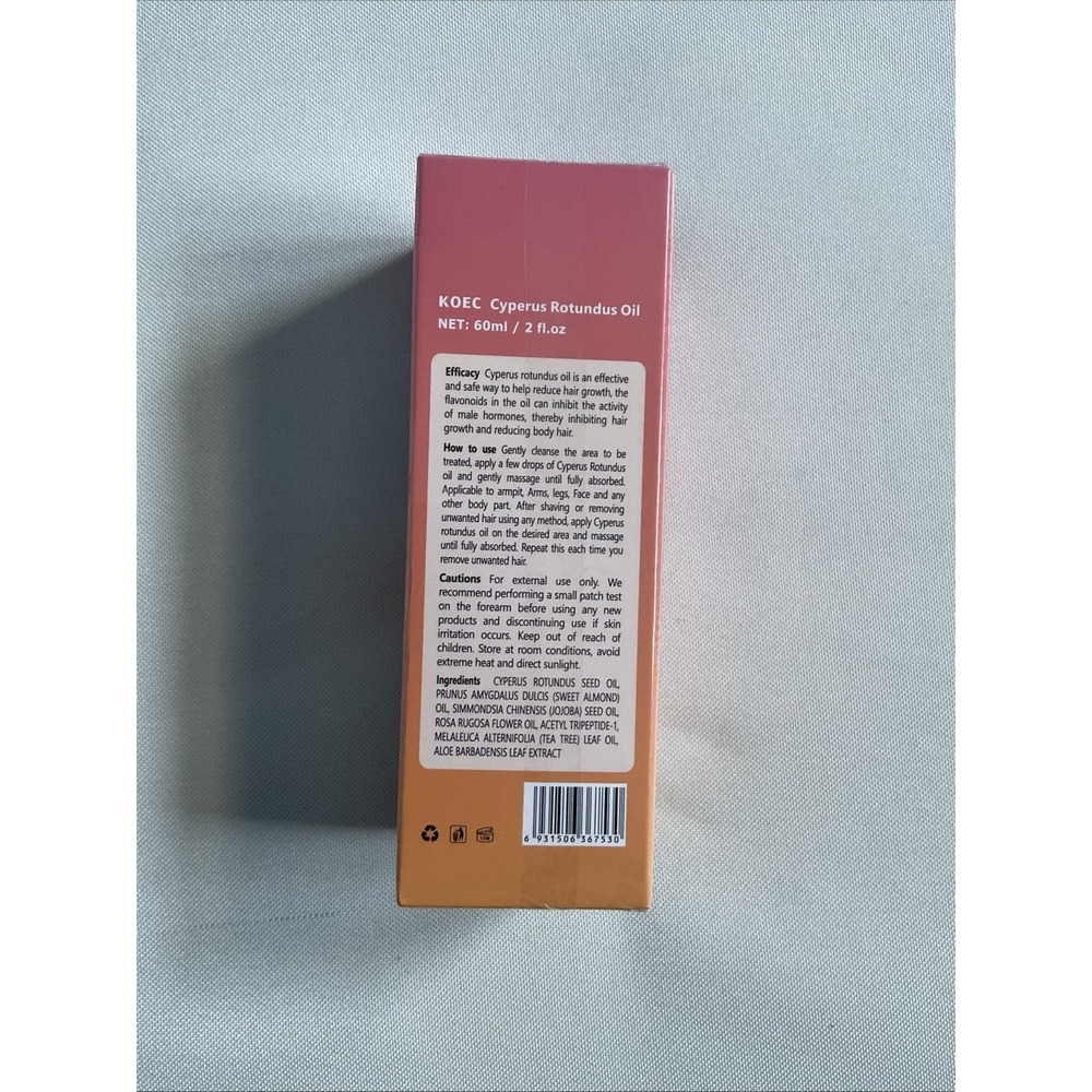 KOEC Cyperus Rotundus Oil 60ml Brightening Skin Silky Smooth Reduces Hair - Picture 2 of 3